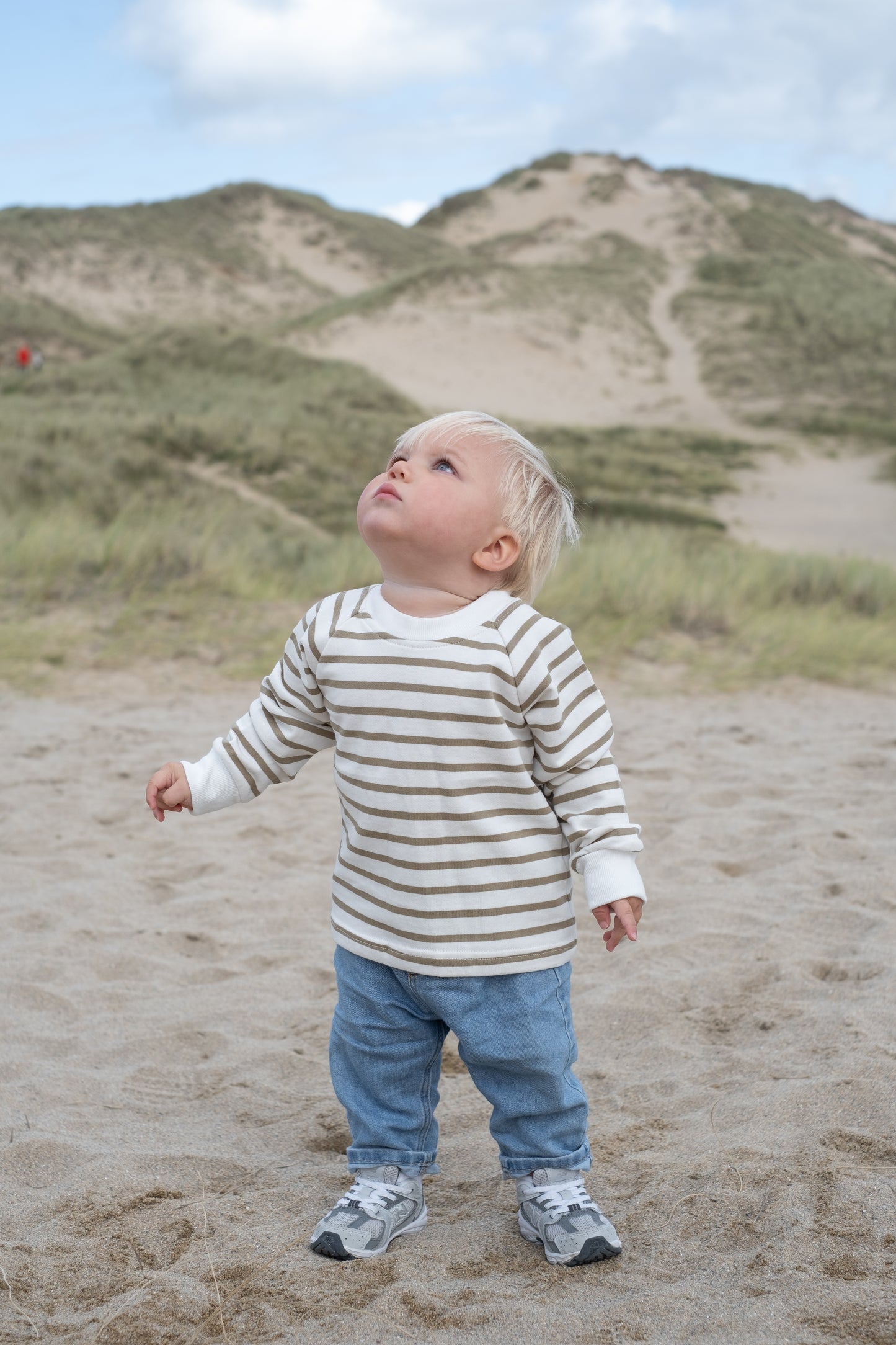 Olive Stripe Sweatshirt